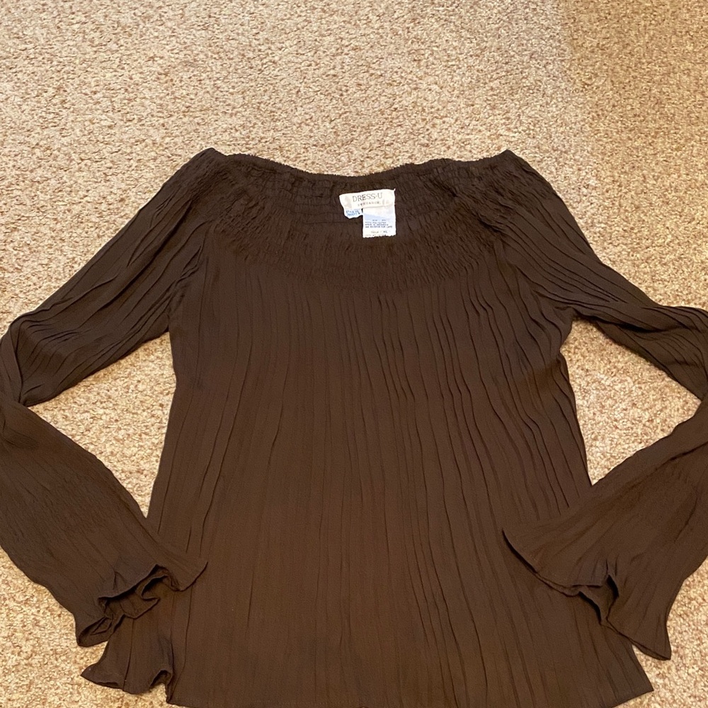 Elegant Brown Women's Top